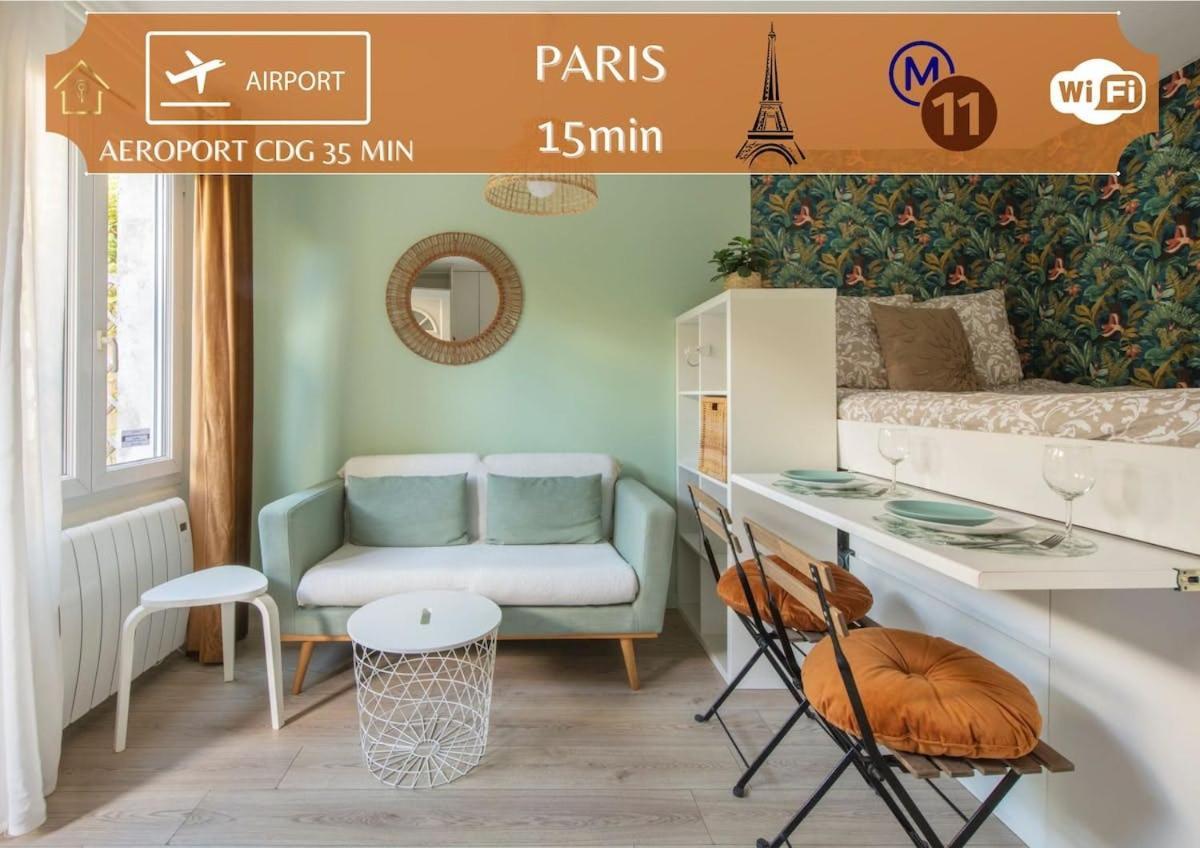 Benfleet 2 Cocooning Studio Proche Paris Romainville Eksteriør billede